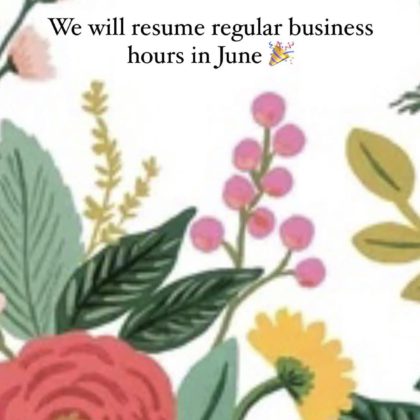 !Temporary Business Hour Change!